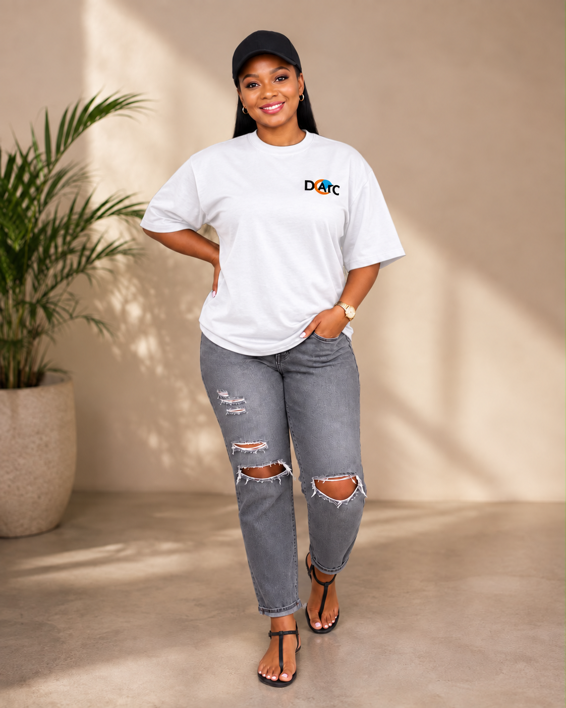 White DARC Original t-shirt — reference image